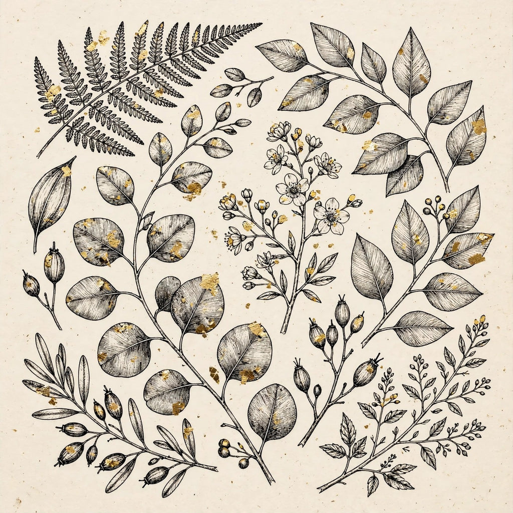 Black & Gold Botanical — Original