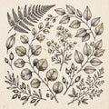 Black & Gold Botanical — Original