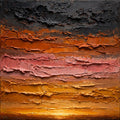 Gold Dusk — Original Abstract