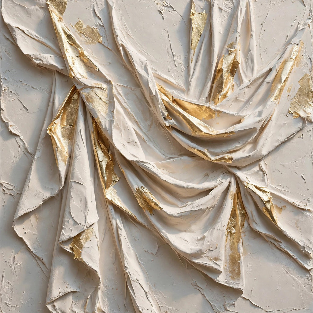 Gold Veil — Original Sculptural Abstract