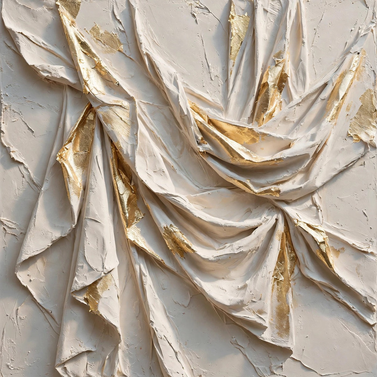 Gold Veil — Original Sculptural Abstract