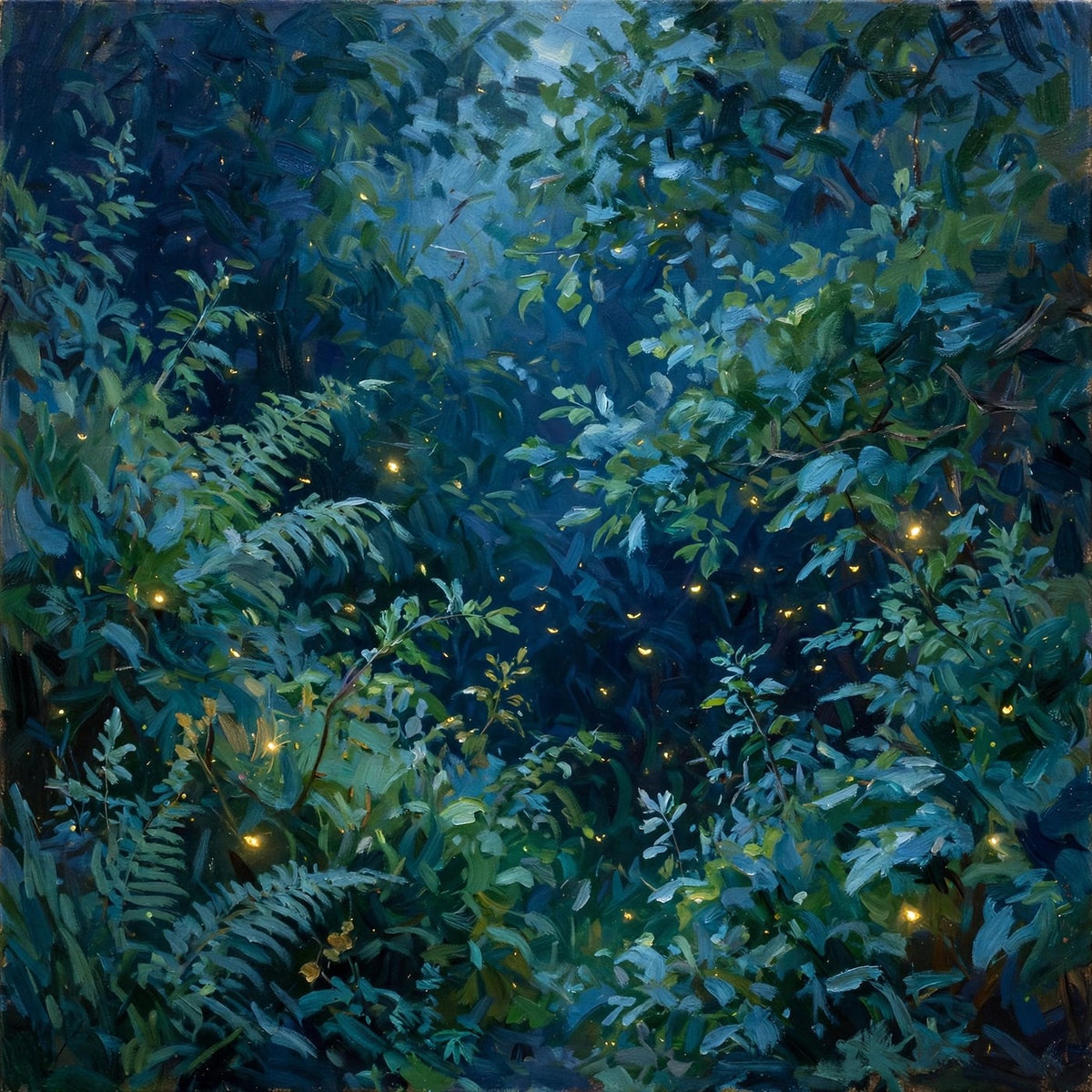 Midnight Garden — Original Botanical