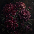 Noir Bloom — Original Floral Painting